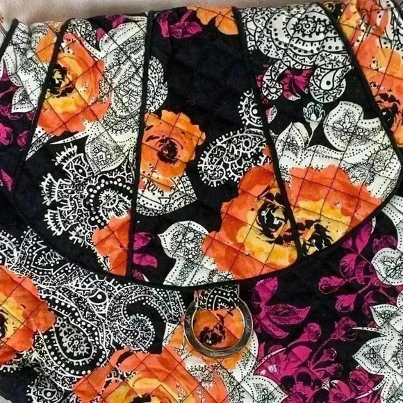 Marie Osmond Lifestyle Collection Womens Floral Quilted Fabric Bag Pre Owned - Picture 8 of 9